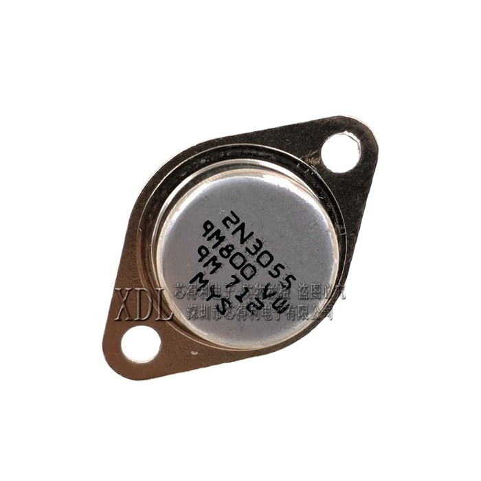 Hoàn toàn mới Thân thiện với môi trường 2N3055 Nắp sắt Triode có con dấu vàng công suất cao TO-3 Đèn