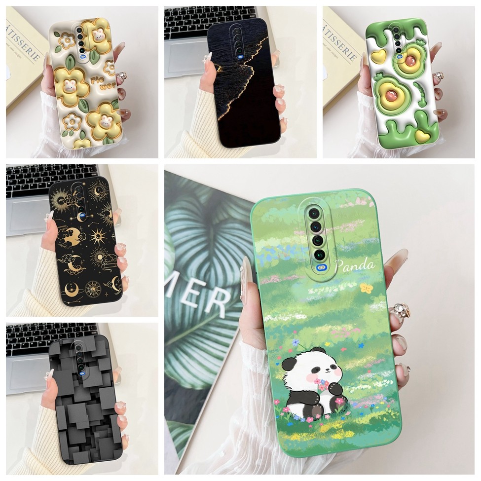 Ốp lưng Redmi K30 K30i 5G Ốp lưng thẩm mỹ thời trang gấu trúc dễ thương K30i Redmi K30 5G Ốp điện thoại mát mẻ