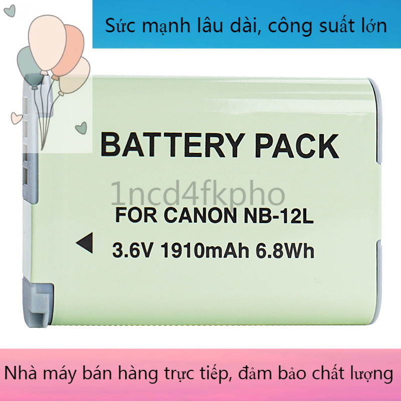 Pin mới Pin máy ảnh NB-12L cho Canon G1X Mark II N100 MINI X NB12L Pin