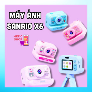 Máy Chụp Ảnh, Quay Sanrio X6 Tặng Thẻ Nhớ Camera HD 1080 Cho Bé Hình Kuromi, Hello Kitty Dễ Thương (METIC SHOP)
