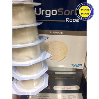  ✅ Băng Gạc Hút Dịch Alginate Calcium Dạng Cuộn Urgo UrgoSorb Robe 2.2x30cm | Làm lành vết thương cầm máu 