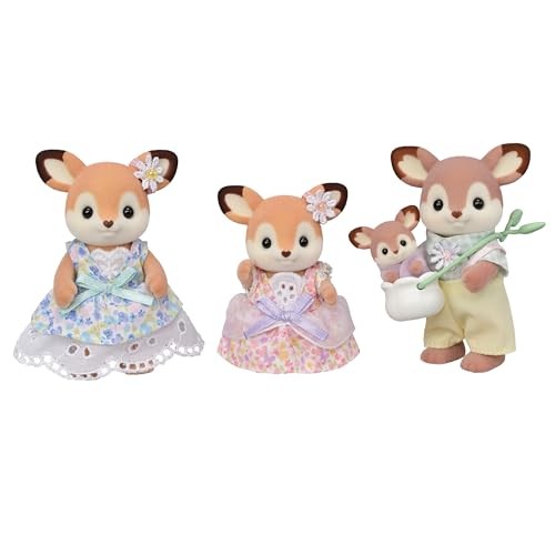 Sylvanian Families Doll 【 Deer Family 】 FS-53 ST Mark Certified for Ages 3 and Up Toy Dollhouse Sylv