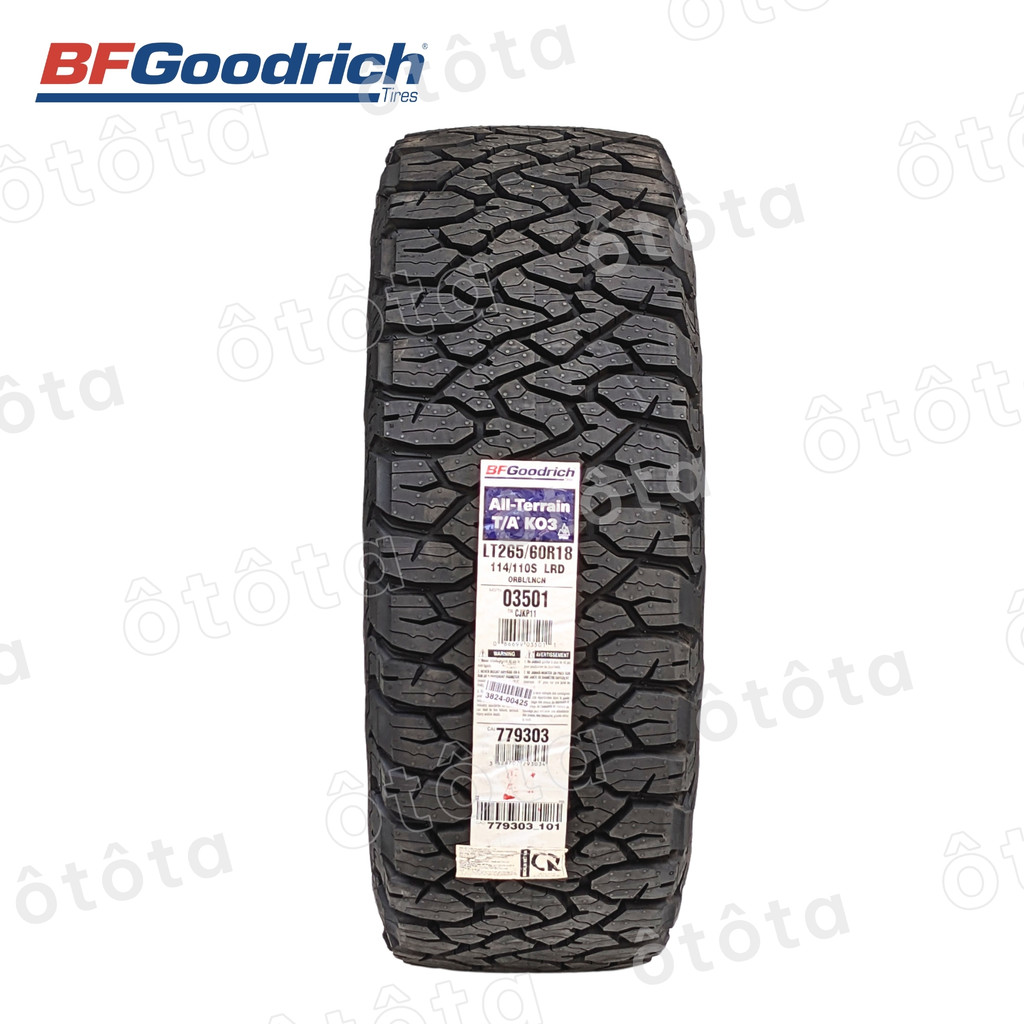 Lốp ô tô BFGoodrich 265/60 R18 114/110S KO3 - Chính hãng BH 6 năm (265/60R18, 265 60 R18)