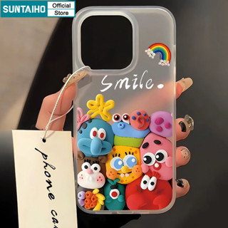 Suntaiho Phim Hoạt Hình Dễ Thương Thiết Kế Nhân Vật Ốp Lưng Điện Thoại TPU Trong Suốt Mờ Mềm Cao Cấp Chống Sốc Cho iPhone 11 12 13 14 15 16 Pro max IP 7 8 Plus Iphon X Xs XR Xs max