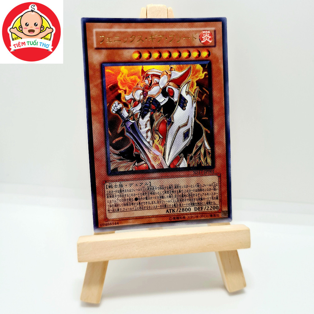 [Siêu hot] Thẻ bài yugioh Phoenix Gearfried [SD17-JP001] - Ultra - Tặng bọc bài bảo quản