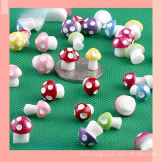 [JIN] Micro Phong Cảnh Mô Phỏng Thực Vật Nhựa Nấm Nhiều Màu Sắc Nấm Nhỏ Chậu Cây Cảnh Trang Trí Phụ Kiện Đồ Trang Trí