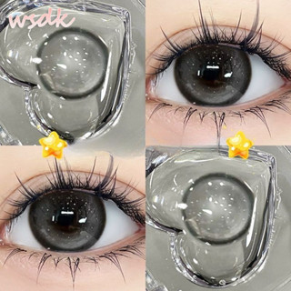 Set 2 Kính Áp Tròng Màu Đen contact lenses 0 ~ -8.00 black len 14.2mm lens cận lens nâu bean black 995