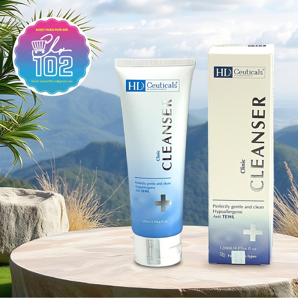 Sữa Rửa Mặt HD Derma Ceuticals Clinic Cleanser 120ml - Sữa rửa mặt không bọt khởi đầu một làn da kho