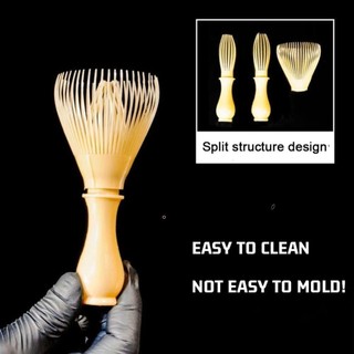 Máy đánh bột trà xanh HZLING, Máy đánh trứng Matcha PP có thể tái sử dụng, Bàn chải trà công cụ Matcha thủ công chịu nhiệt truyền thống