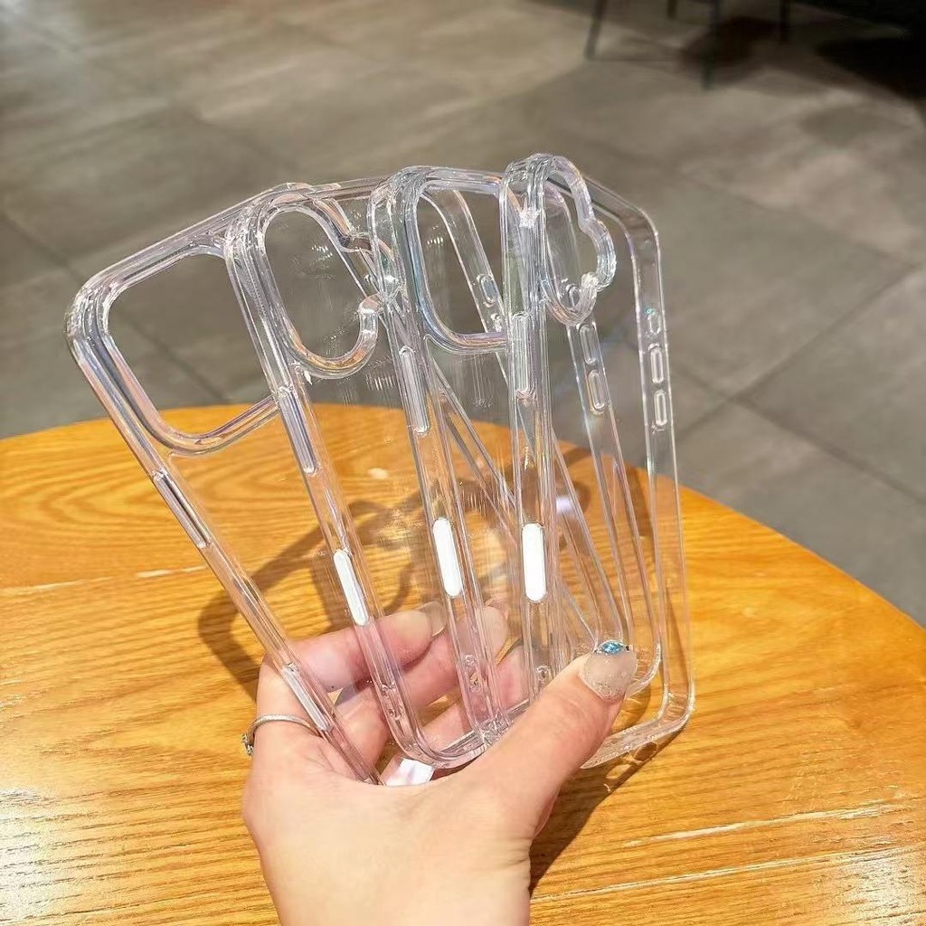 Băng trong suốt cao 16 nút linh hoạt phù hợp với vỏ điện thoại iPhone 16 Pro Max chống rơi 16 Plus