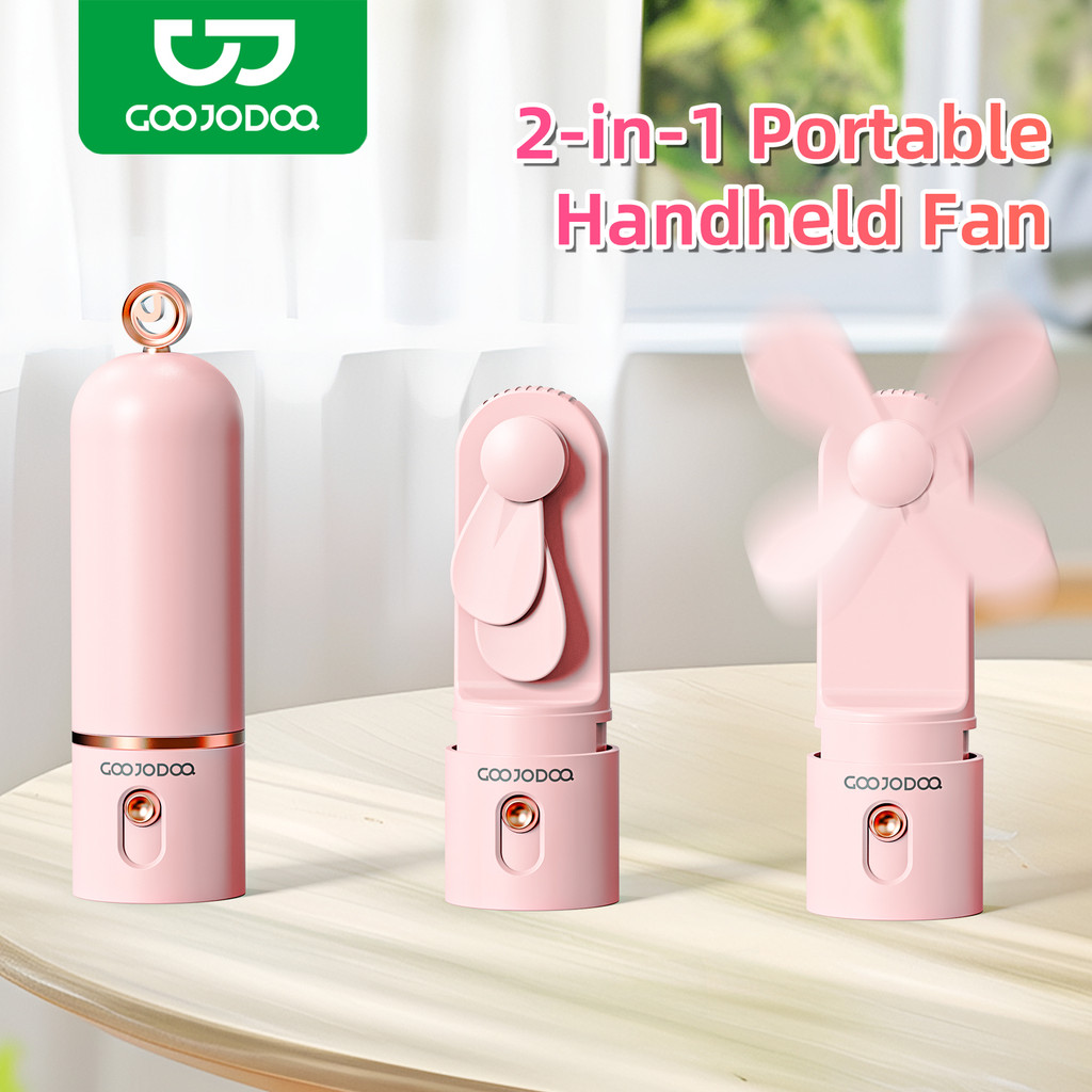 Quạt mini GOOJODOQ 3 tốc độ, tự động dừng, an toàn bền bỉ, quạt cầm tay sạc Type-C Thích hợp đi chơi