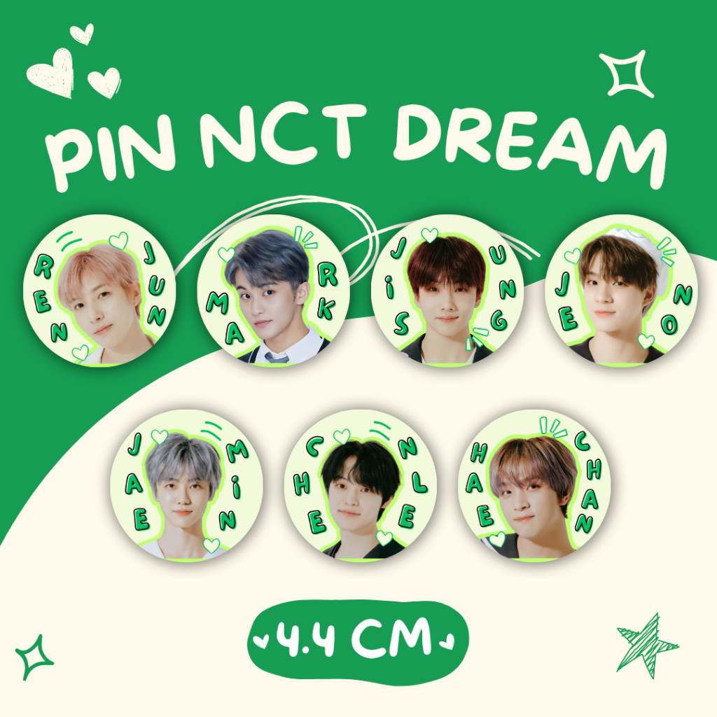 HUY HIỆU TRÒN ⭐️ PIN NCT DREAM - Kích Thước 58mm - Ghim KPOP / Ghim Cài IDOL [ FREESHIP ]