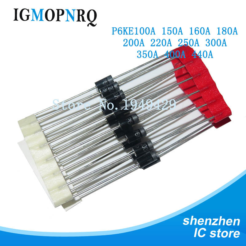 20 Chiếc P6KE100A P6KE150A P6KE160A P6KE180A P6KE200A P6KE220A P6KE250A P6KE300A P6KE350A P6KE400A P