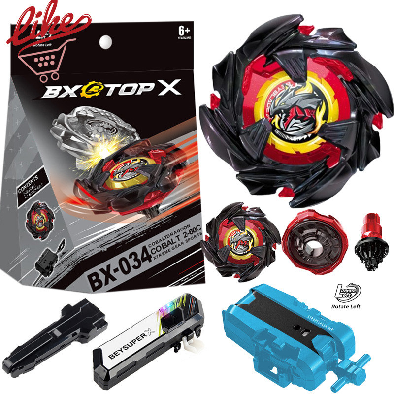 Beyblade X BX-034 Cobalt Dragoon Beyblade Xtreme với Launcher Led Grip Set cho Beyblade Burst Đồ chơ