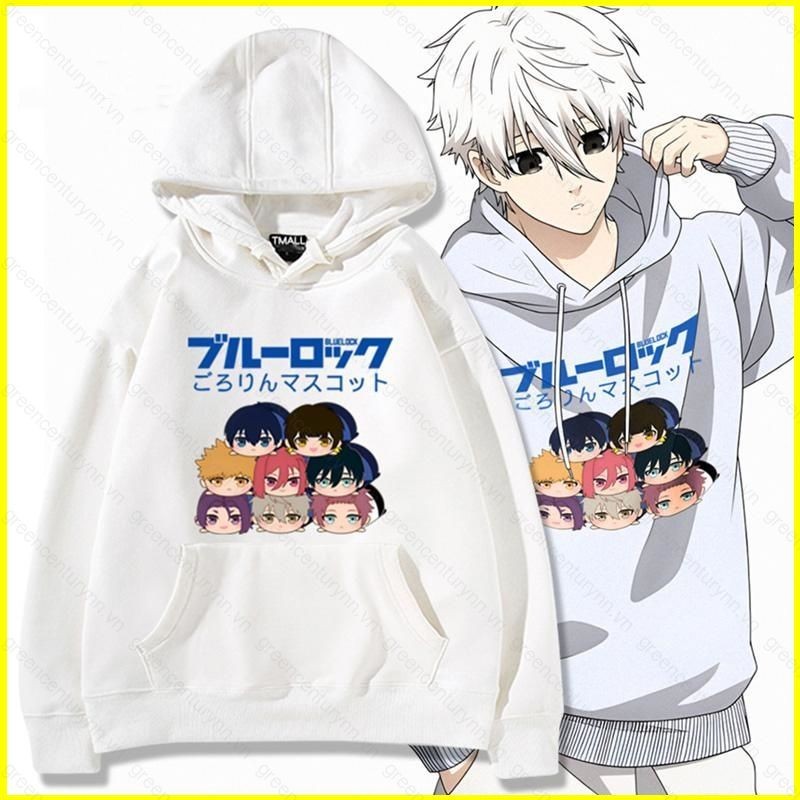GN Blue Lock Nagi Seishiro Chigiri Hyoma Bachira Meguru Áo Hoodie Anime Áo Unisex Dài Tay Top Cospla