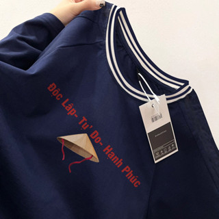 áo thun nữ ôm body Xanh đậm baby tee kiểu ôm áo việt nam in hình áo phông mùa hè local brand SALMO