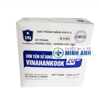 Bơm tiêm 20ml vinahankook 1 hộp nguyên 50c