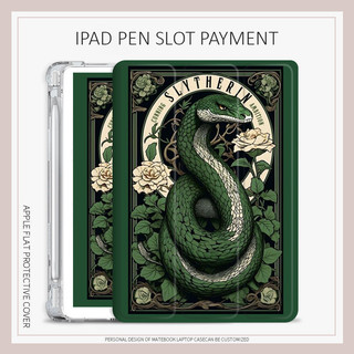  Ốp lưng Harry Potter Slytherin iPad 2022 pro11 2024 pro13 pro12.9 Ốp lưng iPad ốp lưng ipad ốp ipad gen 10 ốp ipad gen 11 air6 7 13 gen7   8   9 gen10 air4   5   6 mini4   5   6 mini7 gen11 