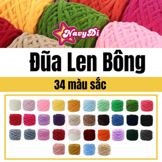 Len Nhung Đũa Len Bông Sữa Len Đan Móc Thú Bông Thảm 100gram - NavyDi