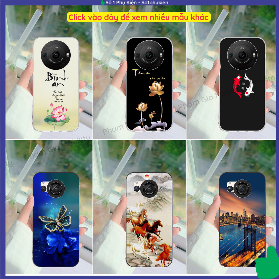 Ốp lưng Shrap Aquos R8 Pro 5G/ R8s Pro/ Aquos R8/ R8s dẻo in hình chữ thư pháp, mã đáo nhiều mẫu đẹp