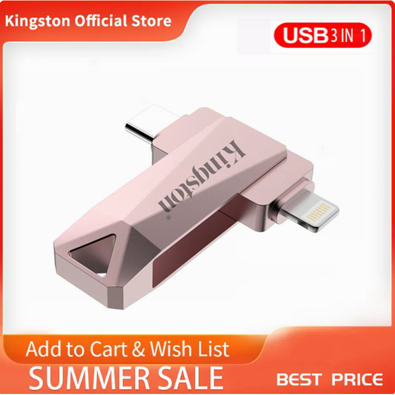 Ổ đĩa flash USB Kingston USB 3.0 1TB 2TB Ổ đĩa bút Type-C OTG Thiết bị lưu trữ ngoài cho iPhone Andr