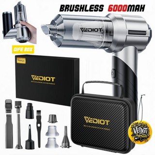 Vediot 125000Pa Máy Hút Bụi Cầm Tay  Không Chổi Than Làm Sạch Xe Hơi / Bàn Phím Máy Tính