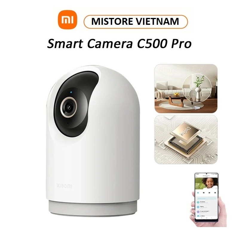 Camera giám sát ip xoay Xiaomi C500 Pro 5MP Bản Quốc Tế - Bảo hành Chính Hãng