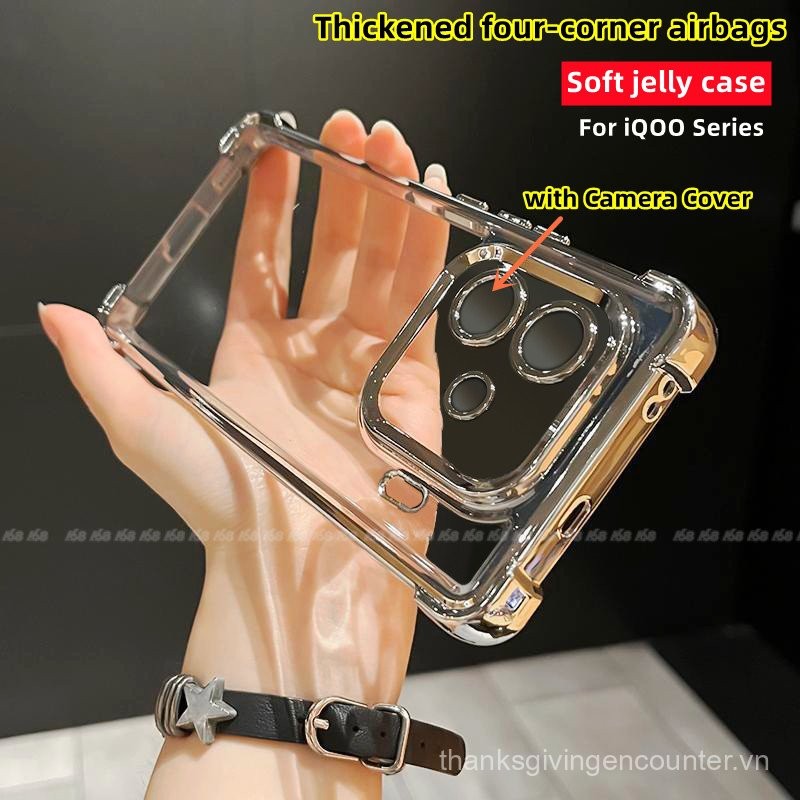 Ốp lưng IQOO Z9 Z9X 12 13, ốp lưng iQOO Z9 Z9X 12 5G, ốp lưng Z9 Turbo trong suốt, mềm mại, chống số