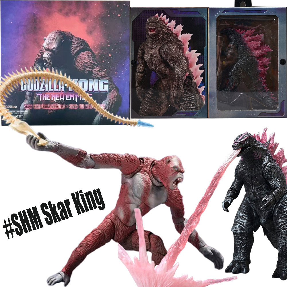 Godzilla X Kong Đế Chế Mới Shm Skar King Nhân Vật Hành Động Neca Godzilla 2024 Hình Đồ Chơi Mô Hình