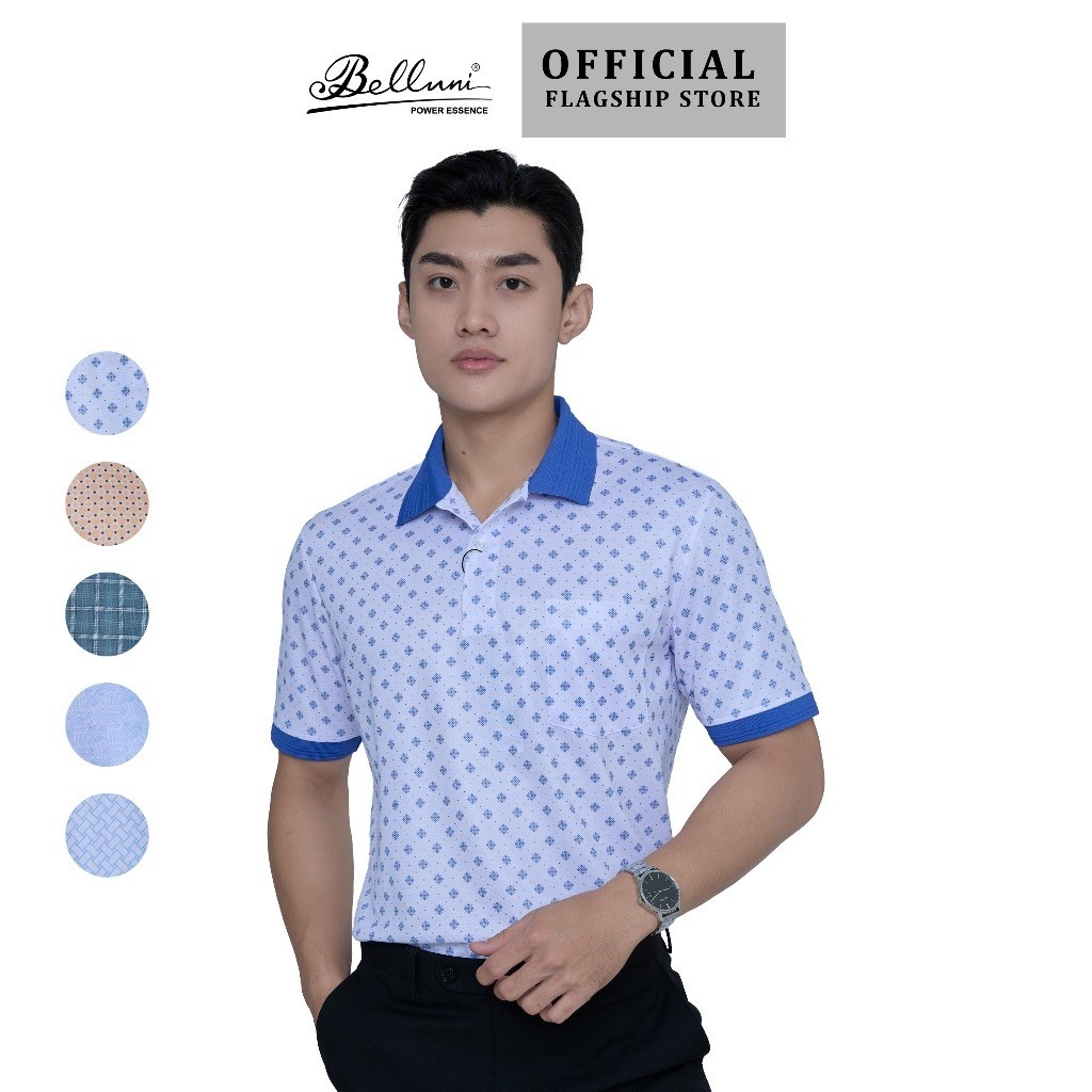 Áo Polo Nam Basic Belluni  Cao Cấp Vải Sợi Tre - Mềm Mát, Chống Nhăn, Phom Chuẩn - AT.BP.BE.89