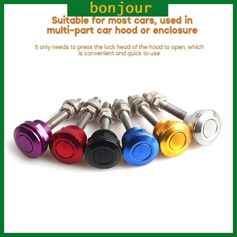 22mm Quick Release Lock Latch Bumper License Plate Lock Clip Push Button Durable