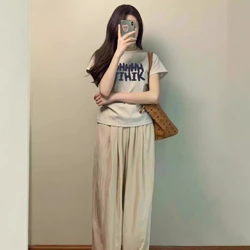 Áo thun cotton cổ tròn nguyên chất mùa hè Áo thun bó cơ bản Áo thun trẻ em siêu dễ thươngáo phông nữ | BigBuy360 - bigbuy360.vn