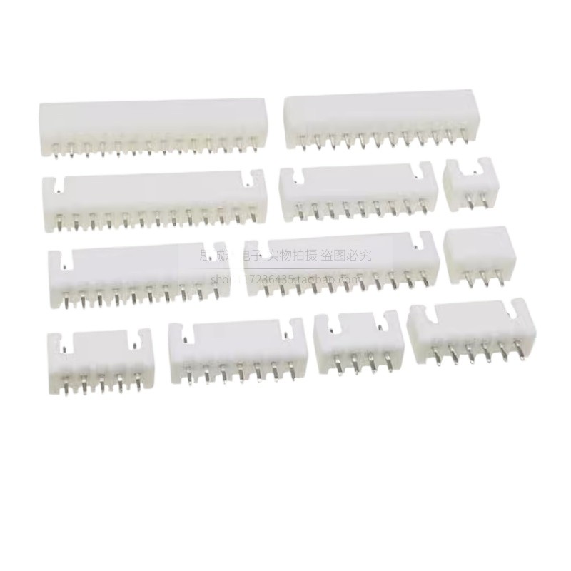 XH2.54mm Pitch Straight Pin Holder Connector 2 / 3 / 4 / 5 / 6 / 7 / 8 / 9 / 10 / 11 / 12 / 13 / 14A