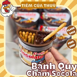 Bánh Que Chấm Coco Socola / Sữa / Cà Chua, TB Bánh Quy Chấm Socola Thái Lan, Tiệm Ăn Vặt Thuỳ Bùi
