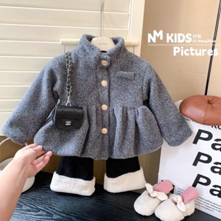 Áo khoác len Retro cho nữ phong cách mới cho bé gái quần Lót Lông Cừu