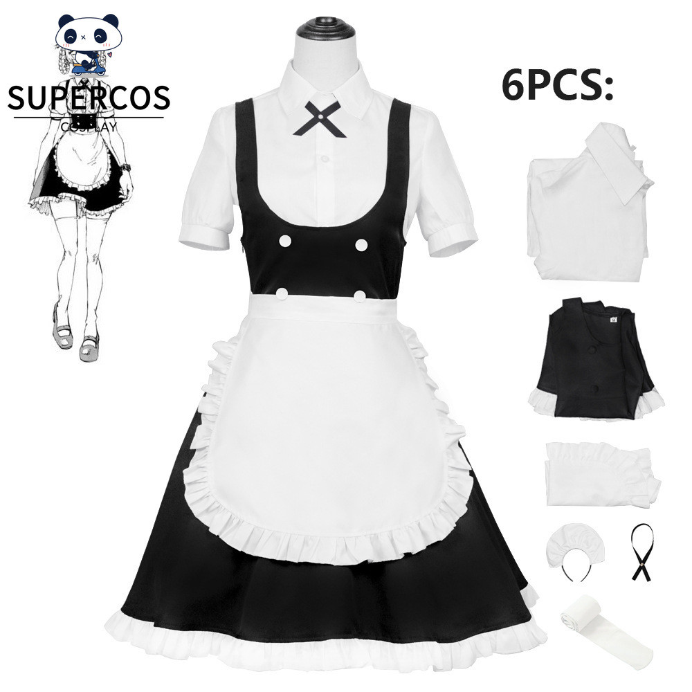 Call of The Night Nanakusa Nazuna Trang Phục Yofukashi No Uta Người Giúp Việc Đầm Cosplay Cho Hallow