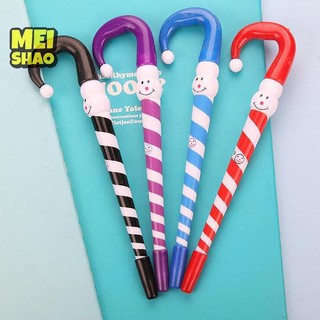 Meishao 4 Sáng Tạo Hoạt Hình Giáng Sinh Người Tuyết Đi Bộ Gậy Ô Hình Bút Bi Văn Phòng Đồ Dùng Học Tập Sinh Văn Phòng Phẩm Đẹp