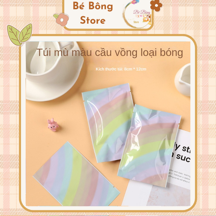 Vỏ Túi Mù Cầu Vồng Loại Bóng Đẹp Làm Túi Mù Charm Nước, Túi Mù Quần Áo, Túi Mù Phụ Kiện (set 10 cái)
