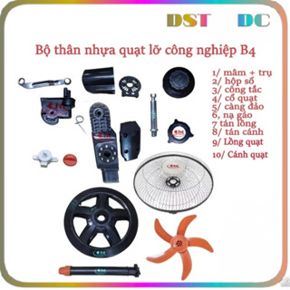 bộ vỏ quạt lở công nghiệp B4 ( không có motor )