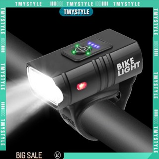 Đèn LED Xe Đạp T6 10W 800LM 6 Chế Độ USB Sạc Điện Hiển Thị MTB Xe Đạp Đường Bộ Đèn Trước Thiết Bị Đi Xe Đạp