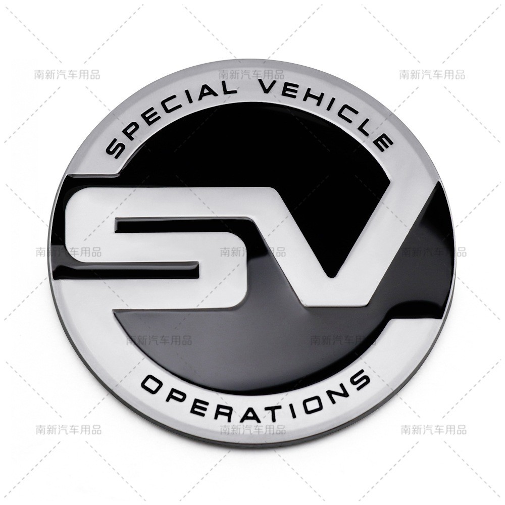 3d Kim Loại SVR SV Thân Xe Huy Hiệu Biểu Tượng Thân Xe Dán Cho Land Rover Ranger Rover Sport Discove