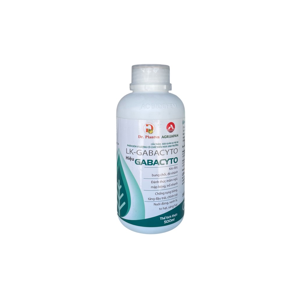 PHÂN BÓN VI LƯỢNG CÓ CHẤT ĐIỀU HOÀ SINH TRƯỞNG LK-GABACYTO Hiệu GABACYTO GA3 Sữa 500ml (chai)
