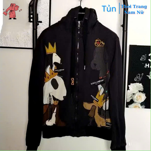Áo Chống Nắng DG Đàn Chó . Áo Khoác Gió Dù 2 Lớp Dày Dặn Dáng Rộng