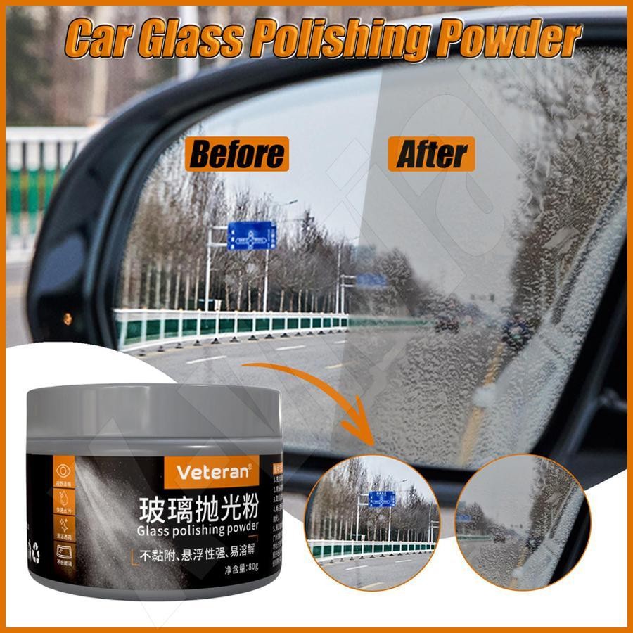 Bột đánh bóng kính ô tô 80g Chất tẩy rửa cửa sổ ô tô