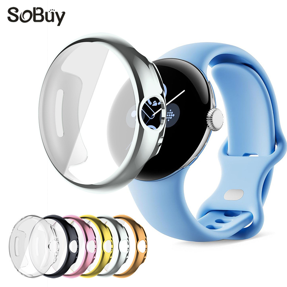 Thích hợp cho Google Pixel Watch 3 / 2 / 1 Ốp lưng đại diện Google Watch Vỏ bảo vệ TPU Bao gồm tất c