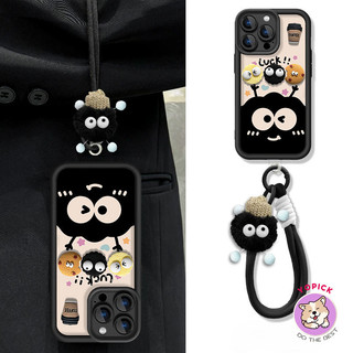  Dành Cho iPhone16 16pro 16promax 16plus Bao Da Điện Thoại 15 15pro 15promax 14 13promax xs xsmax xr 6 7 8 6plus 7 8plus 12 11 Hoạt Hình Dễ Thương Cà Phê Than Bóng Búp Bê 3D DIY Vỏ Điện Thoại JGS 