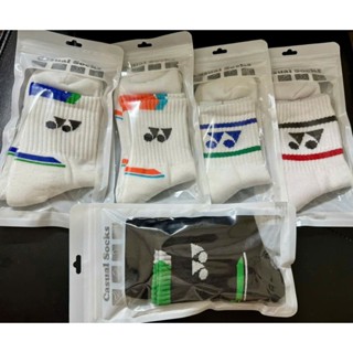 Tất Cầu Lông, Tennis YONEX Sọc Viền Dày Dặn, Túi Zip