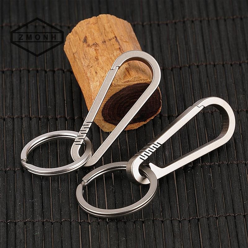 Zmonh 1 Chiếc Hợp Kim Titan Móc Khóa Tiranium Khóa Móc Khóa Phụ Kiện Xe Hơi Khóa Titan Dụng Cụ Ngoài