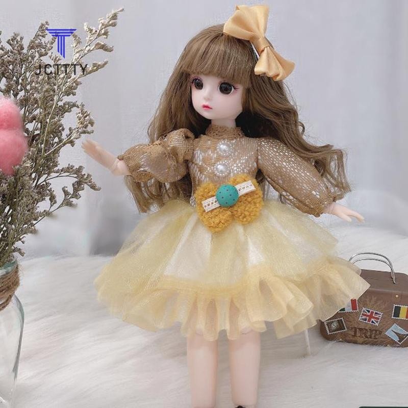 Sốt Cà Chua Búp Bê 30cm 1 / 6 DIY Công Chúa Búp Bê Váy bé gái Quần Áo Quà Tặng (Búp Bê) Đẹp