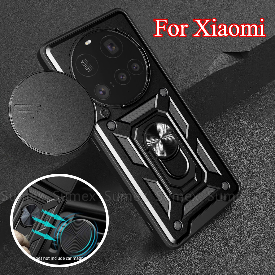 Ốp Lưng Chống Sốc Cho Xiaomi 15 14 13 Ultra 14T 13T Pro 5G Đẩy Kéo Bảo Vệ Camera Vỏ Điện Thoại Cứng 